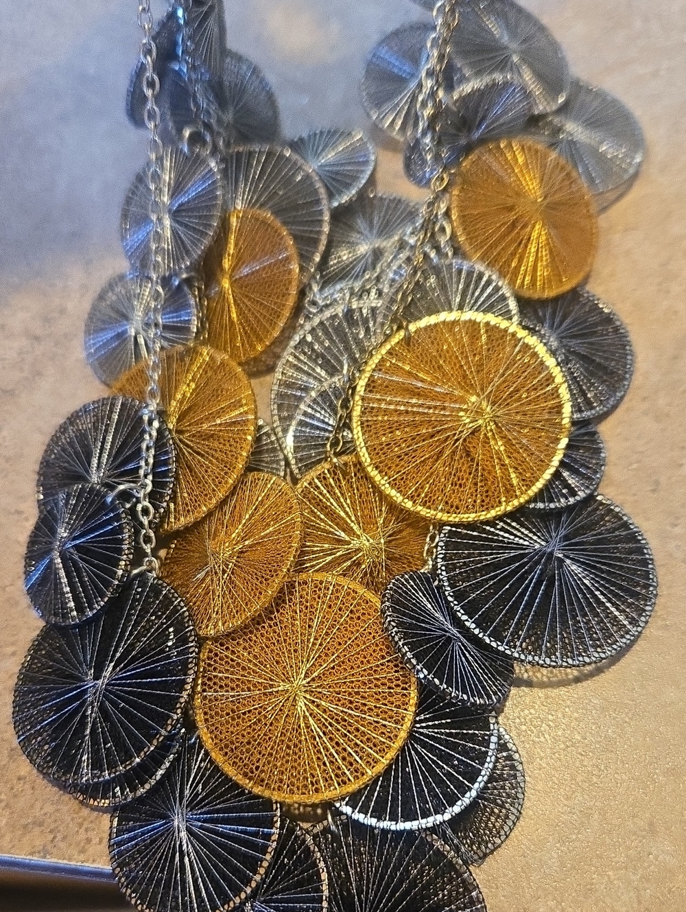 Multi-Color/Multi-Strand Adjustable Necklace - Picture 2 of 7